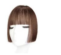 10inch Long Princess Bangs Clip in Hair Extension with Temples Synthetic Fringe HairPiece for Daily Wear Hair Extensions for Daily Wear(Light brown)