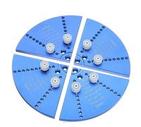 10inch mâchoire de travail sur bois avec tampon accessoire Set Tour plat Chuck Jaws for bols Hollow Wood Tournage Touch Tool Forage et fraisage