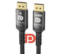 10K 8K 4K Câble DisplayPort 40Gbps 2.5M, Vesa Certifié DP à DP Câble v1.4 v1.2 Nylon Tressé UHBR HDCP DSC1.2 10K 8K 60Hz 4K 165Hz 144Hz 2K 240Hz Projecteur PC Freesync G-Sync Monitor