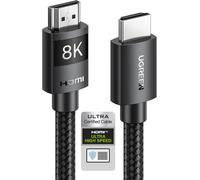 10K 8K 60Hz Câble HDMI 2.1 Certifié 4K 240Hz UHD Haute Vitesse 48Gbps 3D eARC HDR 10+ VRR HDCP 2.3 Dolby Vision Compatible avec Switch PS5 PS4 Xbox One X HDTV MacBook Pro Mac Mini M4 (2M)