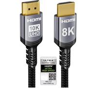 10K 8K HDMI Cable 2.1 48Gbps 2M,Certified Ultra High Speed HDMI® Cable 0.01ms 4K 240Hz 165Hz 120Hz 8K 60Hz eARC Netflix HDCP 2.3