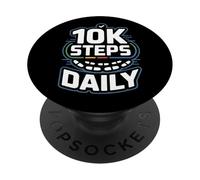 10k Steps Daily Marche Quotidienne 10000 Pas PopSockets PopGrip Adhésif