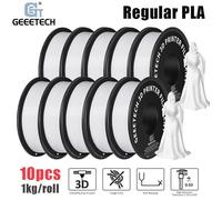 10kg White Geetech PLA Filament 1.75 1KG / rouleau de Filament lisse pour imprimante 3D