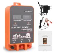 10KM Clôture électrique, Clôture électrifiée pour Animaux electrificateur cloture electrique pour chien Chevaux Vaches Poules Moutons 12V Contrôleur d'impulsion haute tension Clôture électrique