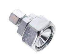 10L & 28L Acier zingue Raccord de coupe droit avec pivot 160 bar Joint torique NBR Cône ISO 8434-1