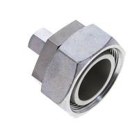 10L & 42L Acier zingue Raccord de coupe droit avec emerillon 160 bar Joint torique NBR Cône d'etancheite ISO 8434-1