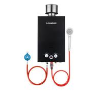 10L Chauffe-eau À Gaz avec Couvercle de Pluie, CAMPLUX BW264BC-DE Chauffe-eau Utilisation pour le Camping, le Lavage du Cheval