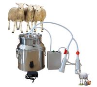 10L Machine à traire,Machine de Traite à Pulsation Rechargeable,trayeuse,par Batterie Rechargeable de,avec Seau INOX, Tube en Silicone,Protéger Santé du Pis Bovin et Ovin pour chèvres （Mouton-10L）