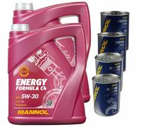 10L MANNOL Energy Formula C4 5W-30 Leichtlauf-Huile Moteur ACEA Inclus Additif