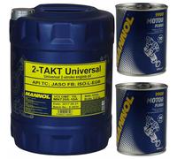 10L MANNOL Huile Moteur 2-Takt Universel API TC Motorspülung Motor Flush