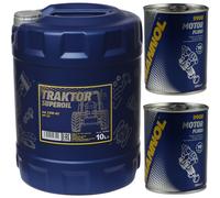 10L Mannol huile moteur Tracteur Superoil Api CD 15W-40 Nettoyant Motor Flush
