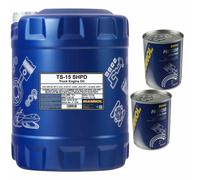10L mannol TS-15 Shpd 20W-50 huile moteur Api CI-4 / Sl Acea E7 A3/B4 Jaso DH-1