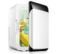 10L Mini Réfrigérateur pour Chambre sous Le Comptoir Réfrigérateur Congélateur Chauffe-Aliments Refroidisseur De Boissons Réfrigérateur Portable Compact pour Petit Bureau, Maison, Voiture AC + DC (Co