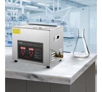 10L Nettoyeur à Ultrasons Bac Ultrasons Numérique avec Chauffage Minuterie