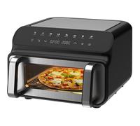 10L Pizza Airfryer XXL mit Ober- und Unterhitze | 2000W Ölfrei, Sichtfenster, Digitalanzeige, 8 Programme
