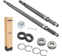 10L0L Arbre d'essieu arrière de chariot de golf avec kit de joint de roulement, convient pour EZGO TXT Medalist Electric 1994-2013, remplace OEM 20377G11,20377G12,15112G1, côté conducteur + côté