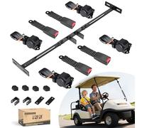 10L0L Ceinture de sécurité avec kit de support uniquement compatible avec EZGO TXT/Club Car DS/Club Car Precedent Golf Cart Sièges avant/arrière (2 + 2) /(4 + 2) passagers, ceintures rétractables à 3