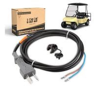 10L0L Cordon de chargeur CC 36 V à 2 broches avec prise pour modèles électriques Club Car DS, EZGO et Columbia, OEM 101643301, 1013076, 66063-69B, 14835-G1