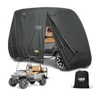 10L0L Housse Universelle étanche 600D pour Chariot de Golf EZGO Club Car Yamaha 4 passagers, résistante aux intempéries, pour l'extérieur jusqu'à 203 cm