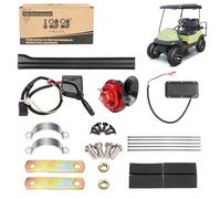 10L0L Kit de clignotants pour voiturette de golf avec bouton klaxon, interrupteur clignotant, interrupteur de plaquette de freinage, uniquement compatible avec kit d'éclairage avec prise à 9 broches