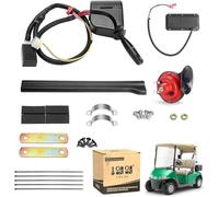 10L0L Kit de clignotants pour voiturette de golf, commutateur de clignotant à 9 broches pour Yamaha pour voiture club EZGO, kit de clignotant pour voiturette de golf avec interrupteur de lumière de