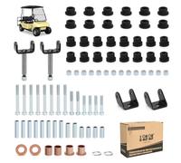 10L0L Kit de réparation de luxe pour voiturette de golf avant et arrière pour Club Car DS modèles à partir de 1992 à partir de 1992 avec Kingpins/bagues de bras Delta A/bagues à ressort à lame avant
