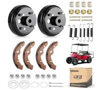 10L0L Kit D'entretien de Frein pour Chariot de Golf pour EZGO TXT Electrique 1996-2008, Comprend des Tambours de Frein et Des Sabots de Frein, OEM # 19186G1, 70794G01, 70795G01