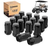 10L0L Lot de 16 écrous de roue chromés standard pour voiturette de golf - Taille 1,27 cm - 20 pour voiture club et chariot de golf EZGO, OEM # 1701160, 14723-G1, 1010984, 1011390