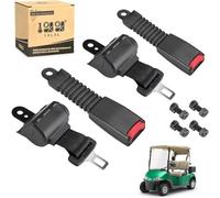 10L0L Lot de 2 ceintures de sécurité universelles rétractables avec boucles pour voiturette de golf Yamaha, EZGO, Club Car, 106,7 cm, avec certification DOT