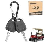 10L0L Lot de 2 clés d'allumage universelles pour chariot de golf EZGO à partir de 1982 et plus, électrique et gaz, OEM # 17063-G1 17063G1 (poignée noire)