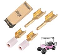 10L0L Lot de 4 connecteurs de borne de fil pour EZGO TXT & Medalist 36 V Powerwise chargeur prise et réceptacle, OEM # 73051-G14 73051-G05