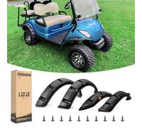 10L0L Lot de 4 fusées d'évasement pour voiturette de golf, parfaites pour Yamaha G29 et Drive 2007-2016, garde-boue en plastique ABS résistant aux chocs avec réflecteurs et matériel en acier