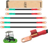 10L0L Lot de 5 câbles de batterie pour chariot de golf EZGo TXT 1994 et plus récent 36 et 48 V avec 4 jauges