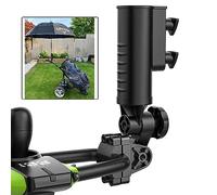 10L0L Porte-Parapluie de Golf en métal résistant au Vent sans perçage Powakaddy pour Chariot de Golf Noir