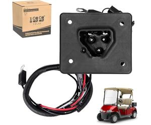 10L0L Réceptacle de chargeur de voiturette de golf, 48 V, prise de chargeur de batterie pour EZGO RXV & TXT électrique à partir de 2008, EZGO 2Five 2010 et plus récents, prise de charge OEM # 602529