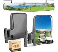 10L0L Rétroviseur pour poussette de golf - Facile à installer - Rétroviseur latéral et rétroviseur avec verre HD pour une visibilité optimale sur le terrain de golf, convient pour Yamaha Club Car EZGO