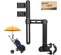 10L0L Support de parapluie robuste pour chariot de golf - Base en aluminium réglable à 180° pour voiturettes de golf, poussettes, fauteuils roulants et vélos | Design de montage universel