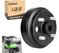10L0L Tambour de frein pour chariot de golf, robuste et résistant à l'usure pour EZGO à partir de 1992 avec moteurs à essence à 4 temps, remplace OEM 21807-G1 21807G1 41843-94