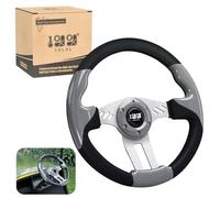 10L0L Volant de voiturette de golf au design universel pour Yamaha Club Car DS & Precedent Tempo, EZGO RXV & TXT, volant en fibre de carbone au design ergonomique