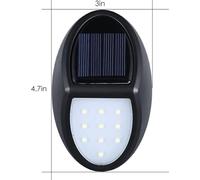 10LED Solar Light Wall Lampe IP65 étanche extérieur -jardin f��r jardin cour LED