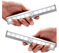 10Leds Wireless Motion Sensor Stair Led Light, Rv Sensor Led Light Bar, Stick-On Partout Magnetic Night Strip Light Pour L'Évasion Des Étapes