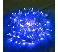 10M 100LEDs, 8 modes d'éclairage, IP44 Guirlande lumineuse de Noël à LED étanche, lumière de bande de jardin, lumière de décoration intérieure, éclairage de fête, bleu