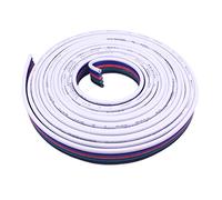 10m 22AWG Câble d'extension Bande LED RGBW Connecteur Ruban LED Cordon de Rallonge à Lampe LED Fil de Connexion à 5 Broches pour Bande LED SMD 5050 RGBW de 10mm et 12mm de Large LED Strip