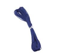 10m 27 Couleurs Chire Coton Cordon Cordon Strap Strap DIY Collier de tissé Bijoux Accessoires pour la Fabrication du -Dark Blue-Dia 1 mm Longueur 1M