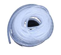 10M 3mm/6mm/8mm Noir Blanc Nouveau Tube de Gaine en Spirale Manchon de Protection de câble Bande de Protection de câble d'enroulement de Tuyau Protecteur de câble Organisateur(3mm White)