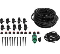 10m 8/11 Hose Adjustable Drippers Tee Kit Garden Automatic Watering Drip Irrigation System