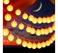 10m 80 LED Chaîne d'éclairage Boule à piles Intérieur Noël Fête Jardin Décoration, Blanc Chaud