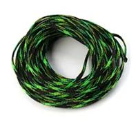 10m 8mm Cable Sleeve Expandable Braid Shield Mesh Wire Protecting Tight PET Nylon Braided Sleeving Tube(Black Green)