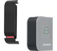 10M Aluminum Battery Cover Replacement Waterproof Battery Cover with Side Door for GoPro Hero 8 Action Camera (Black)