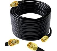 10M Antenne WiFi Extension Câble,Câble d¿Extension RP-SMA,Rallonge Antenne WLAN,Câble Coaxial RP-SMA,pour Pont de routeur LAN sans Fil et antenne cellulaire,Pas pour la télévision
